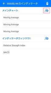 MetaTrader(メタトレーダー)アプリ 一目均衡表 追加 02