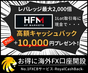 FXRoyalCashBack経由でHF Marketsに登録