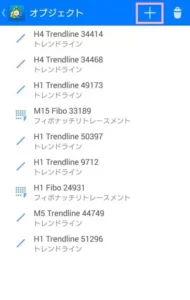 MetaTrader(メタトレーダー)4,5 アプリ テクニカル分析オブジェクト 追加 03
