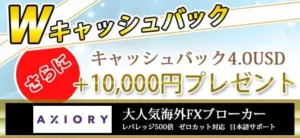 AXIORY(アキシオリー)のキャッシュバックサイト比較|FXRoyalCashBackがおすすめ